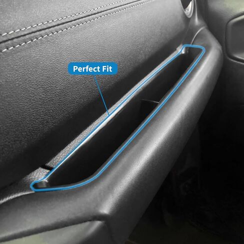 Zxiaochun 4PCS Center Console Organizer Tray for 2018 2019 2020-2023 Jeep Wrangler JL/JLU/4XE & Gladiator JT Accessories, Gear Shift Side Tray Organizer, Hanging Armrest Storage Box (Not for JK/JKU) in Saudi Arabia