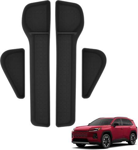 Center Console Double-Layer Organizer for Toyota RAV4 2026 Central Control Armrest Double-Layer Storage Box Insert Tray Interior Auto Accessories Black in Kuwait