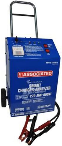 Associated Equipment ESS6011 12/24V 70/35 Amp 200 Amp Boost Charger/Analyzer with Wheels in Saudi Arabia