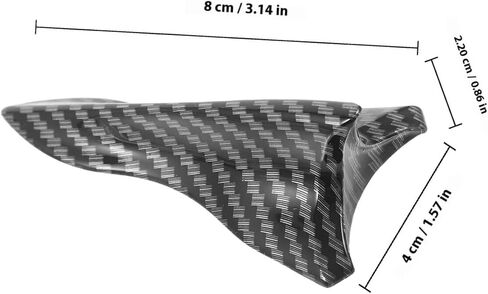 Kichvoe 5pcs Black Carbon Fiber Car Rear Spoiler Wing Set | Universal Car Spoiler for Roof and Rear Bumper | Alerones para Auto in Kuwait