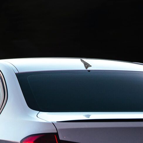 Kichvoe 5pcs Black Carbon Fiber Car Rear Spoiler Wing Set | Universal Car Spoiler for Roof and Rear Bumper | Alerones para Auto in Kuwait
