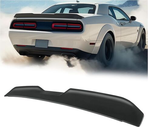 جناح جناح خلفي من KUAFU متوافق مع 2008-2017 دودج تشالنجر 2 باب كوبيه SRT SXT GT شيطان نمط مطلي بالبلاستيك الأسود in Kuwait