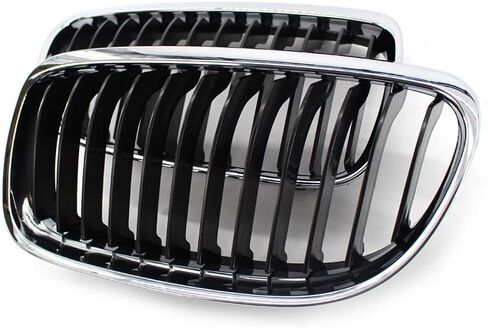 شبكة الكلى الأمامية للسيارات، نمط خط واحد، لسيارة BMW 3 Series E90 سيدان / E91 للتجول LCI 325i 328i 335i 4 أبواب 2009-2011، كروم in Kuwait
