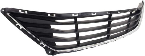 Garage-Pro Bumper Grille Compatible with 2014-2016 Hyundai Elantra Textured Black Shell w/Chrome Insert in Kuwait