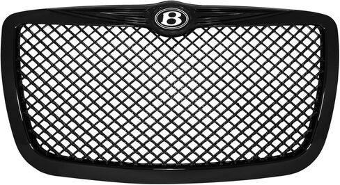 يقوم موزعو AJP بترقية متوافق/استبدال لشعار 300 300C B Bentley شعار شارة شبكة ماسية سوداء غطاء أمامي ممتص للصدمات مصبغة استبدال الشواية in Kuwait