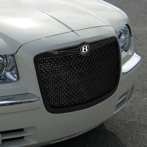 يقوم موزعو AJP بترقية متوافق/استبدال لشعار 300 300C B Bentley شعار شارة شبكة ماسية سوداء غطاء أمامي ممتص للصدمات مصبغة استبدال الشواية in Kuwait