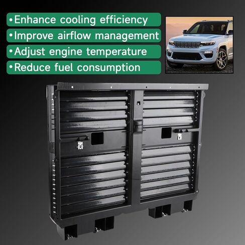68425775AD Active Grille Shutter Assembly with Motor Upper Radiator Shutter Direct Replacement for Jeep Cherokee 2019 2020 2021 2022 2023 OEM Style Air Intake Shutter in Saudi Arabia