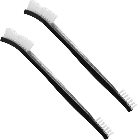 YoRise Double-Ended Car Cleaning Brushes, Nylon Stiff Bristles Detail Brush, Multifunctional Crevice Cleaning Brush for Car, Bicycle, Kitchen Sink, Bathroom Gaps, Corner, Small Spaces (2PCS) in Saudi Arabia