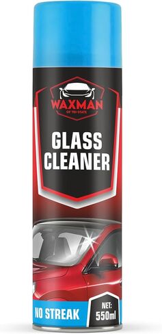 Car Glass Cleaner Foam - Streak-Free Windshield Cleaner Spray - Safe for Tinted Windows - Fast Drying No Drip Formula for Crystal Clear Visibility - 18.6 oz in Saudi Arabia