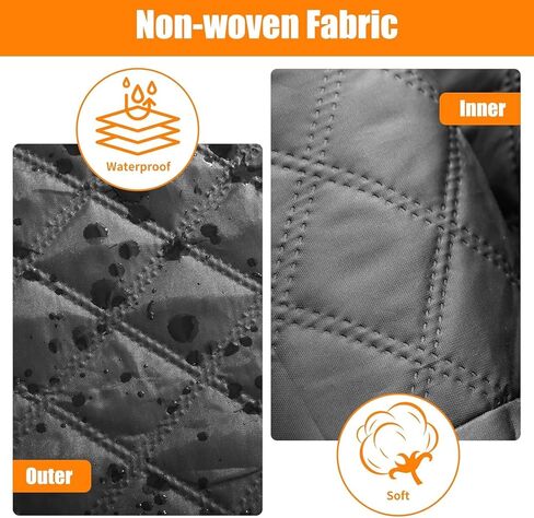 Windshield Cover for Ice and Snow, Heavy Duty 600D Oxford Fabric, Prevent Rainwater, Sunscreen, Snow Prevention, 6* Straps, 2*Rear View Mirror Sleeve, Extra Large Size for Car, SUV, Mpv and Sedans in Saudi Arabia