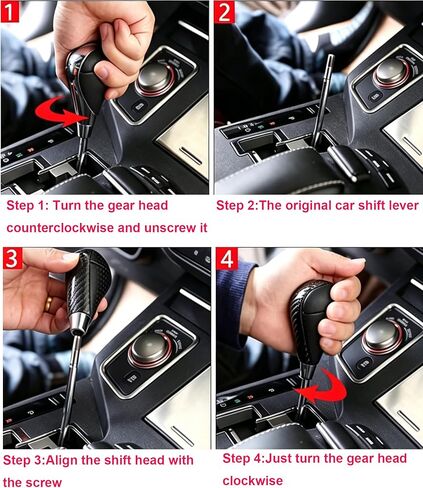Black Leather Automatic Gear Shift Knob Shifter Handle for Lexus IS250 IS350 ES300 ES350 GS300 GS350 LS430 LS460 LS600h RX350 RX450h CS200h (Black) in Kuwait