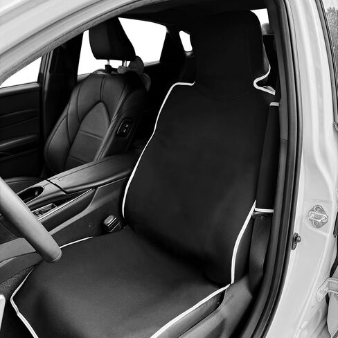 Universal Cloth Car Seat Covers Full Set with Buckle Fastening, Water-Resistant Fabric Auto Interior Protector – Fits Most Cars, SUVs, Trucks (Sunflower) in Saudi Arabia
