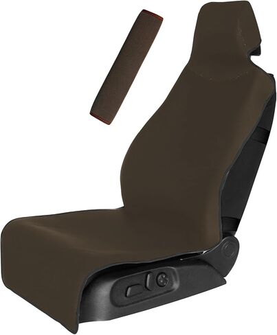 Universal Cloth Car Seat Covers Full Set with Buckle Fastening, Water-Resistant Fabric Auto Interior Protector – Fits Most Cars, SUVs, Trucks (Sunflower) in Saudi Arabia