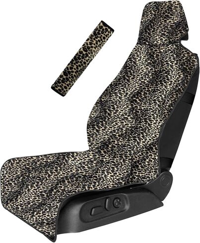 Universal Cloth Car Seat Covers Full Set with Buckle Fastening, Water-Resistant Fabric Auto Interior Protector – Fits Most Cars, SUVs, Trucks (Sunflower) in Saudi Arabia