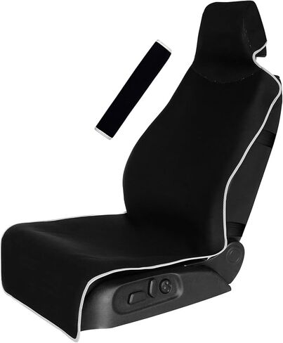 Universal Cloth Car Seat Covers Full Set with Buckle Fastening, Water-Resistant Fabric Auto Interior Protector – Fits Most Cars, SUVs, Trucks (Sunflower) in Saudi Arabia