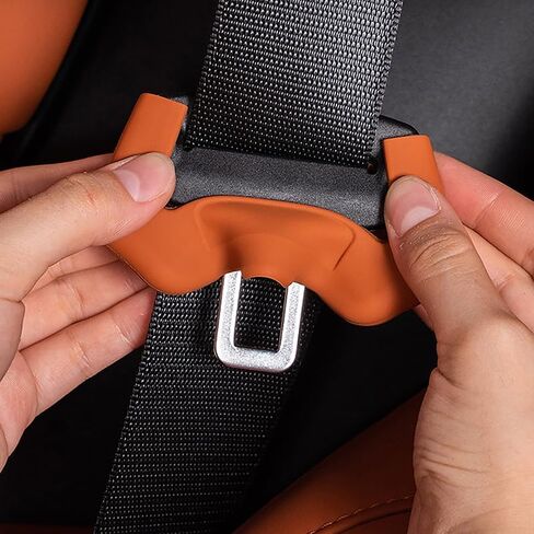 2Pcs Seat Belt Buckle Cover Anti-Scratch Rubber Car Seat Buckle Protector Clip Protection Cover Universal for SUV Sedan in Kuwait