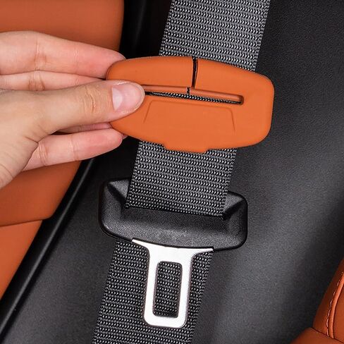 2Pcs Seat Belt Buckle Cover Anti-Scratch Rubber Car Seat Buckle Protector Clip Protection Cover Universal for SUV Sedan in Kuwait