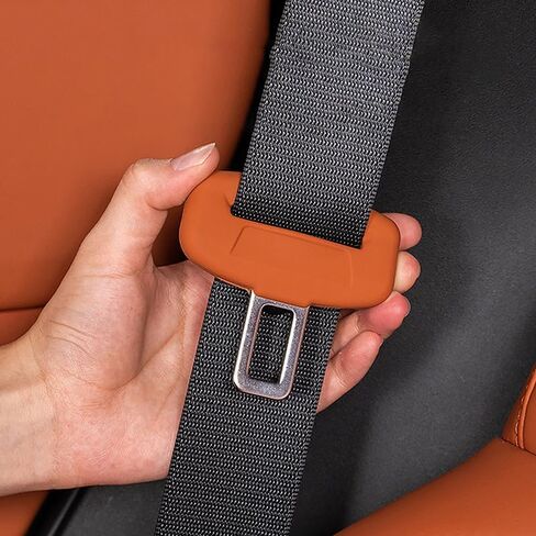 2Pcs Seat Belt Buckle Cover Anti-Scratch Rubber Car Seat Buckle Protector Clip Protection Cover Universal for SUV Sedan in Kuwait