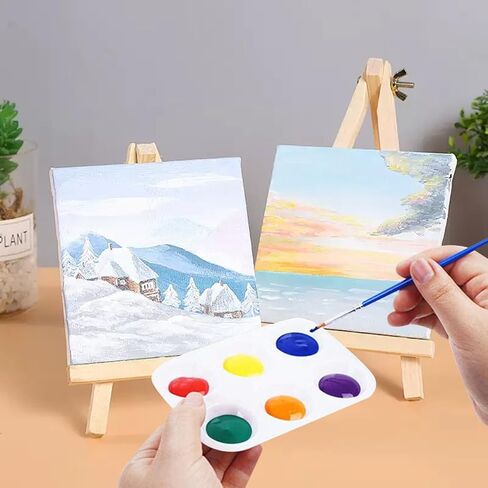 300 Pcs Mini Acrylic Paint Strips Set, 20 Pack 3ml 12 Colors Paint Bulk with 40pcs Brushes and 20 pcs Palettes, Adult Paint Set Waterproof Acrylic Paint Kit for Art Supplies in Saudi Arabia