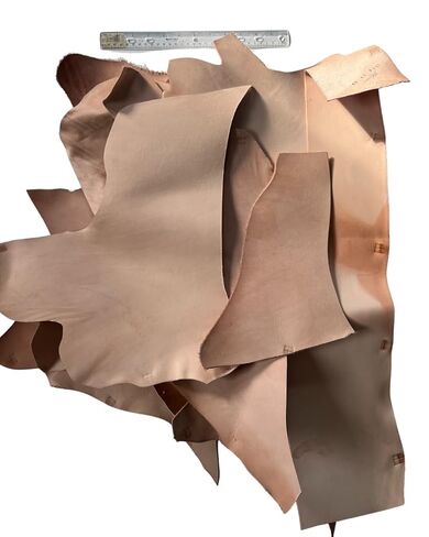 Tooling Leather for DIY Projects, Leatherworking, and Sewing - Premium Natural Veg Tan Leather for Crafting & Workshops - Leather Scraps and Remnants: Sold by The Pound (1 LB) in Saudi Arabia