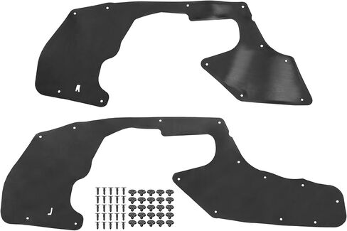 مجموعة من دروع سبلاش المتوافقة مع 1995-2004 Toyota Tacoma Wheel Liner Seal Splash Guard Fender Liner Shields Seal مع مشابك مطاطية (EPDM) غير مكتملة باللون الأسود الأيسر + الأيمن in Kuwait