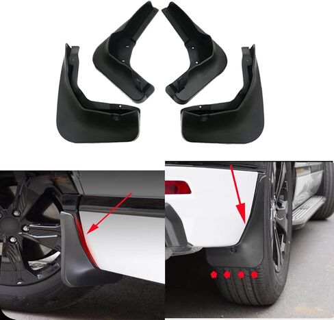 4Pcs Mud Guards Auto Mud Flaps Splash Guards Exterior Guards Fender Compatible with Toyota Yaris Sedan 2014 2015 2016 2017 2018 2019 2020 2021 2022 2023 2024 2025 2026 Mudguards Mudflaps in Saudi Arabia