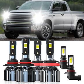 Lights Fit For Toyota Tundra 2007-2013, 9005 High Beam H11 Low Beam 9145 Fog Light Bulbs, High Power 6500K White Light, Pack of 6 (Toyota Tundra 2007 2008 2009 2010 2011 2012 2013) in Saudi Arabia