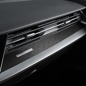 BETTERHUMZ Car Center Console Dashboard Co-Pilot Panel Trim Compatible with Audi A3 8Y S3 RS3 Sportback 2021-2025 for Alcantara Passenger Side Sticker Car Interior Molding Accessories (Carbon) in Saudi Arabia
