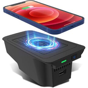 Wireless Car Charger Pad for Volvo XC90 S90 V90 XC60 V60 S60 2017–2023 2024 2025, Center Console Phone Charging for Volvo Car Interior Accessories in Saudi Arabia