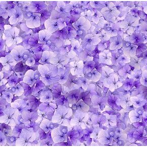 Timeless Treasures Garden Delight Purple Packed Lilac Flower Cotton Fabric by The Yard in Saudi Arabia