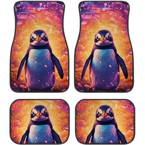 Dellukee Black Leopard Print Car Floor Mats All Weather Carpet Protector Mat Universal Fit for Cars Truck Van and SUV in Saudi Arabia