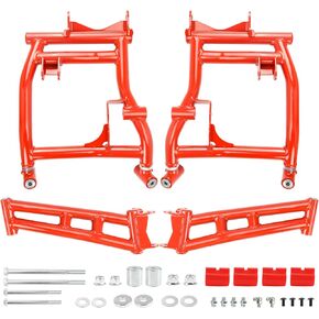 High Clearance Rear Offset A-Arms for 2016-2020 Polaris RZR S 900/2016-2018 RZR 4 900, 1.5" DOM Steel Tubing, Heavy-Duty Steel, Red in Saudi Arabia