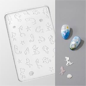 Elegant Satin Lace 3D Silicone Nail Art Mold Border Relief Stamping Template DIY Wedding Manicure Design in Saudi Arabia