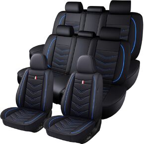 Car Seat Covers 8 Seats for GMC Yukon 2000-2026,Premium Nappa Leather Waterproof Durable Seat Covers,Compatible Airbag Easy Install Clean Full Sets(Standard,Black) in Saudi Arabia