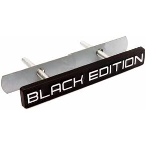 1X Front Grille Black Edition Emblem Auto Racing Sport 3D Badge Sticker Nameplate Decal (Black White) in Kuwait
