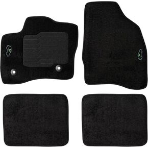 ecoMats Carpet Floor Mats Fit for 2010 to 2019 Ford Taurus, with Non-Slip Driver Heel Pad and Safety Locks, Front and Rear, Black in Saudi Arabia