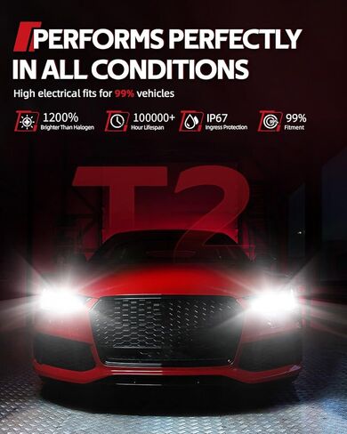 مصابيح الضباب للسيارات Torchbeam 2026، 74,000LM 6500K أبيض بارد، تركيب التوصيل والتشغيل، نوع المقبس المتوافق H4 in Kuwait