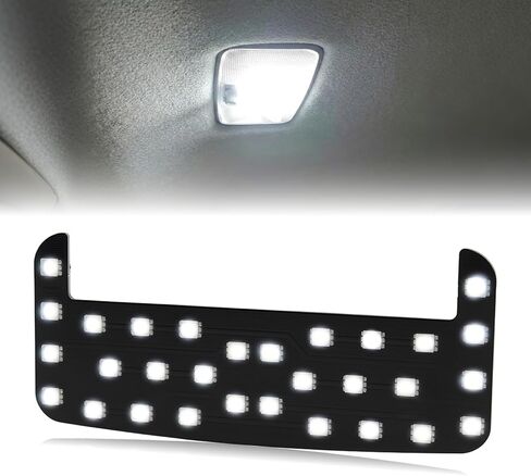ملحق ترقية لإضاءة قبة LED داخلية من HERCOO متوافق مع Toyota Tacoma (الجيل الثالث، 2016-2023)، FJ Cruiser، 4Runner، Rav4، Camry، Corolla، Highlander، Prius، ضوء قراءة أبيض نقي 6000K in Kuwait