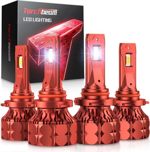 مصابيح الضباب للسيارات Torchbeam 2026، 74,000LM 6500K أبيض بارد، تركيب التوصيل والتشغيل، نوع المقبس المتوافق H4 in Kuwait