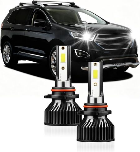 Super-Bright Light Bulbs Combo Pack Fit for 2011-2014 Ford Edge 9012 High Low Beam 30000LM 6000K 500% Brightness with Cooling Fan Plug N Play Pack of 2 in Saudi Arabia
