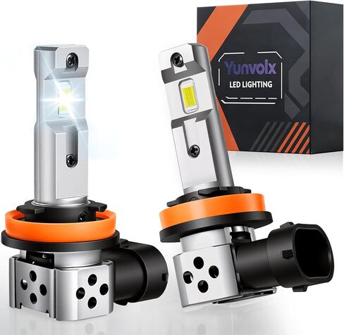 H11 LED Fog Light Bulbs 25W 30000LM CSP Chips 3000K Yellow & 6500K White 1:1 Plug and Play IP68 Waterproof Light Bulbs for Cars SUV Trucks in Saudi Arabia