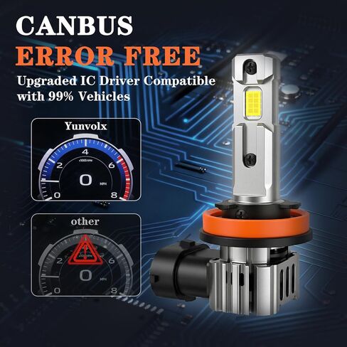 H11 LED Fog Light Bulbs 25W 30000LM CSP Chips 3000K Yellow & 6500K White 1:1 Plug and Play IP68 Waterproof Light Bulbs for Cars SUV Trucks in Saudi Arabia