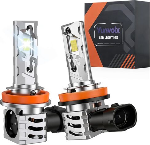 H11 LED Fog Light Bulbs 25W 30000LM CSP Chips 3000K Yellow & 6500K White 1:1 Plug and Play IP68 Waterproof Light Bulbs for Cars SUV Trucks in Saudi Arabia