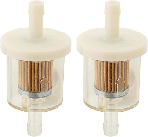 691035 493629 Fuel Filter for Brigs Straton 40 Micron 1/4 Inline Fuel Filter 12hp 17.5hp 27hp 35hp Engine Parts Replace 49019-7001 49019-7005 49019-0014 7-07061 Lawn Mower (2/Pack) in Saudi Arabia