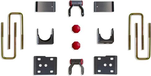 MAX TRAC SUSPENSION'S Part# 303150 is A 5" Rear FLIP KIT Including AXLE RELOCATORS, Shackles, Bump Stops & Spring Plates in Saudi Arabia