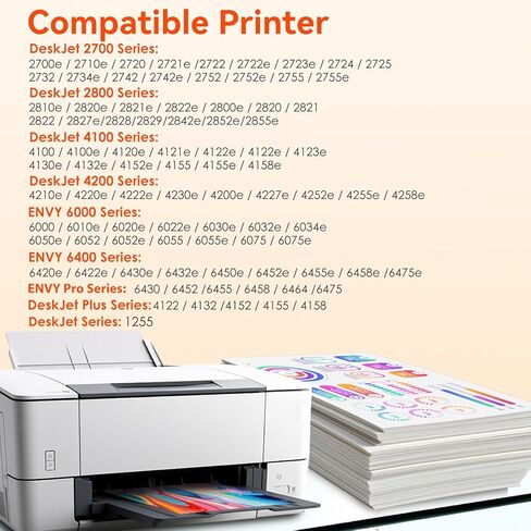 TOKYOINK 67XXL Printer Ink Compatible for HP67 HP 67XL Ink Cartridges Black Color Combo Pack Compatible for HP Ink 67 Fit for DeskJet 2700e 2855e 2827e 2755e 2755 4155e 4255e for Envy 6055e Printer in Saudi Arabia