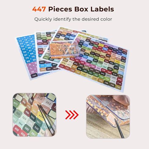 45 Pcs Diamond Storage Containers,Diamond Painting Sliding Trays ,Stackable Diamond Art Trays , 2-in-1 Art Carft Storage Box Set Line-Up for Diamond Accessories ,Bead and Jewelry (Transparent/45Pcs) in Saudi Arabia