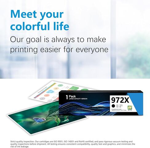 972X High Yield Black PageWide Cartridge F6T84AN Compatible Replacement for HP972X Black Ink Cartridge 972A Works with PageWide Pro 452dn 452dw 452dwt 477dn 477dw 477dwt 552dw 577dw 577z Printer Ink in Saudi Arabia