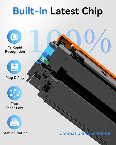 حبر 218X مع رقاقة متوافقة مع خراطيش حبر HP 218X 4 عبوات حبر 218A لطابعة HP Color Laserjet pro MFP 3301sdw 3201dw 3301fdw 3301cdw، W2180X W2180A عالية الإنتاجية تصل إلى 10700 صفحة in Kuwait
