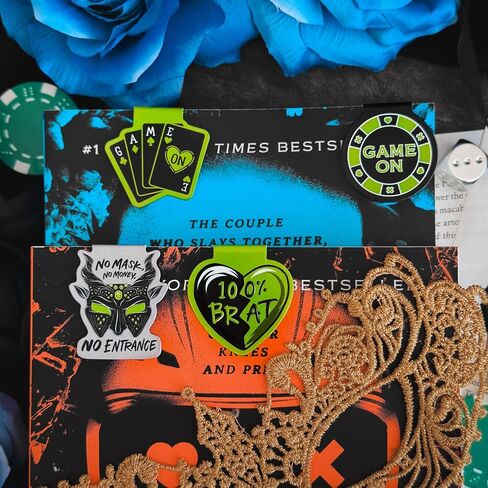 Conquest Journals Game On Magnetic Bookmarks, 4-Pack Book Markers, Bookish Page Clips with Magnets, Spicy Dark Romance Designs, Lights Out Gifts for Readers, Officially Licensed Navessa Allen Merch in Kuwait